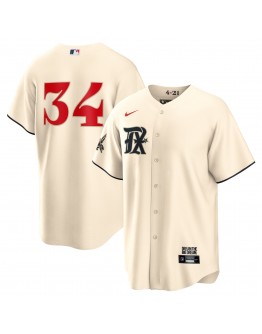 Nolan Ryan Texas Rangers Nike 2023 City Connect Replica Player Jersey - Cream