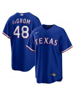 Jacob deGrom Texas Rangers Nike Away Replica Player Jersey - Royal