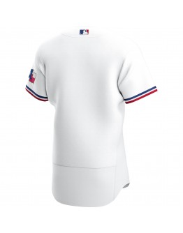 Texas Rangers Nike Home Authentic Team Logo Jersey - White