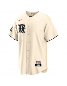 Marcus Semien Texas Rangers Nike 2023 City Connect Replica Player Jersey - Cream