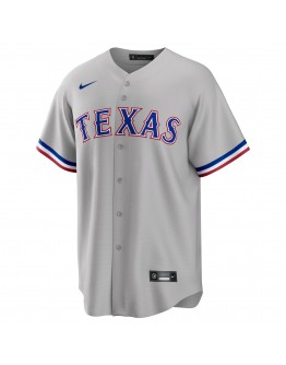 Texas Rangers Nike Road Replica Team Jersey - Gray