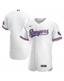 Texas Rangers Nike Home Authentic Team Logo Jersey - White