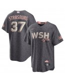 Stephen Strasburg Washington Nationals Nike City Connect Replica Player Jersey - Charcoal