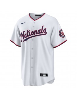 Washington Nationals Nike Home Blank Replica Jersey - White