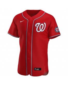 Washington Nationals Nike Alternate Authentic Team Jersey - Red