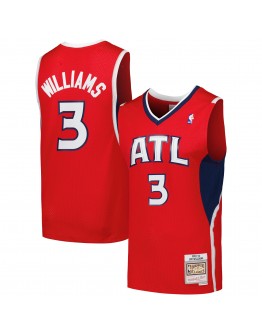 Lou Williams Atlanta Hawks Mitchell & Ness 2001/02 Hardwood Classics Swingman Jersey - Red