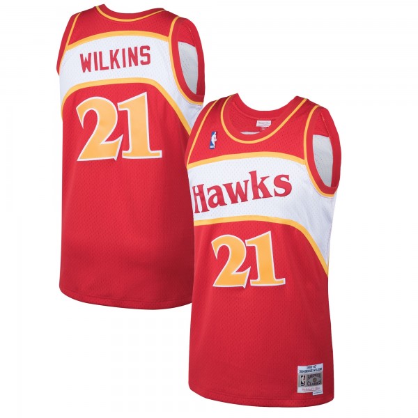 Dominique Wilkins Atlanta Hawks Mitchell & Ness 1986-87 Hardwood Classics Swingman Jersey - Red