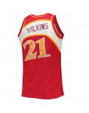 Dominique Wilkins Atlanta Hawks Mitchell & Ness 1996-97 Hardwood Classics NBA 75th Anniversary Diamond Swingman Jersey - Red