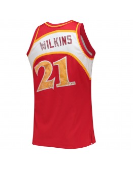 Dominique Wilkins Atlanta Hawks Mitchell & Ness 1996-97 Hardwood Classics NBA 75th Anniversary Diamond Swingman Jersey - Red