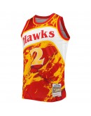 Stacey Augmon Atlanta Hawks Mitchell & Ness 1991/92 Hardwood Classics Marble Swingman Jersey - Red