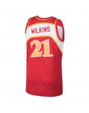 Dominique Wilkins Atlanta Hawks Mitchell & Ness 1986-87 Hardwood Classics Swingman Jersey - Red