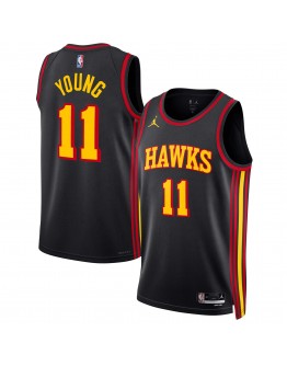 Trae Young Atlanta Hawks Jordan Brand Unisex Swingman Jersey - Statement Edition - Black