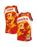 Stacey Augmon Atlanta Hawks Mitchell & Ness 1991/92 Hardwood Classics Marble Swingman Jersey - Red