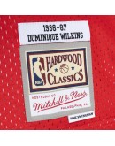 Dominique Wilkins Atlanta Hawks Mitchell & Ness Hardwood Classics 1986/87 Split Swingman Jersey - Yellow/Red