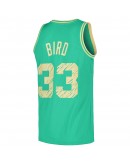 Larry Bird Boston Celtics Mitchell & Ness 1985/86 Swingman Sidewalk Sketch Jersey - Light Green