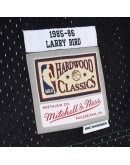 Larry Bird Boston Celtics Mitchell & Ness Hardwood Classics 1985/86 Split Swingman Jersey - Black/Kelly Green