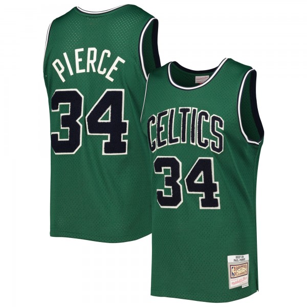 Paul Pierce Boston Celtics Mitchell & Ness Hardwood Classics Off-Court Swingman Jersey - Green