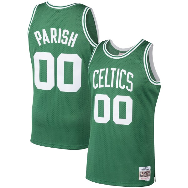 Robert Parish Boston Celtics Mitchell & Ness 1985-86 Hardwood Classics Swingman Player Jersey - Kelly Green