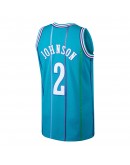 Larry Johnson Charlotte Hornets Mitchell & Ness 1992-93 Hardwood Classics Swingman Jersey - Teal