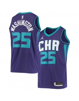 PJ Washington Jr. Charlotte Hornets Jordan Brand 2020/21 Swingman Jersey - Statement Edition - Purple