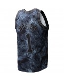 Muggsy Bogues Charlotte Hornets Mitchell & Ness Hardwood Classics 1992/93 Tie-Dye Swingman Jersey - Black