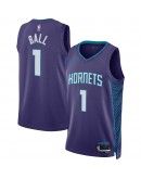 LaMelo Ball Charlotte Hornets Jordan Brand Unisex Swingman Jersey - Statement Edition - Purple