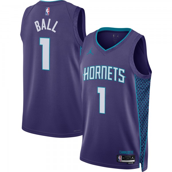 LaMelo Ball Charlotte Hornets Jordan Brand Unisex Swingman Jersey - Statement Edition - Purple