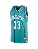 Alonzo Mourning Charlotte Hornets Mitchell & Ness 1992-93 Hardwood Classics Swingman Player Jersey - Teal