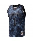 Muggsy Bogues Charlotte Hornets Mitchell & Ness Hardwood Classics 1992/93 Tie-Dye Swingman Jersey - Black