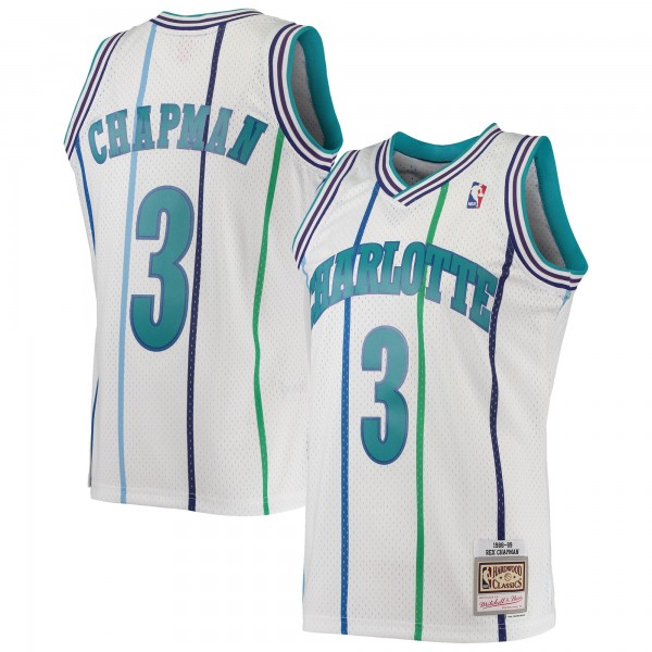 Rex Chapman Charlotte Hornets Mitchell & Ness 1988-89 Hardwood Classics Swingman Jersey - White