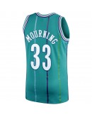 Alonzo Mourning Charlotte Hornets Mitchell & Ness 1992-93 Hardwood Classics Swingman Player Jersey - Teal