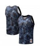 Muggsy Bogues Charlotte Hornets Mitchell & Ness Hardwood Classics 1992/93 Tie-Dye Swingman Jersey - Black