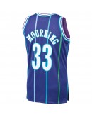 Alonzo Mourning Charlotte Hornets Mitchell & Ness 1994-95 Hardwood Classics Swingman Jersey - Purple