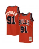 Dennis Rodman Chicago Bulls Mitchell & Ness Hardwood Classics Off-Court Swingman Jersey - Red