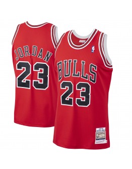 Michael Jordan Chicago Bulls Mitchell & Ness 1997-98 Hardwood Classics Authentic Player Jersey - Red