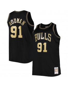 Dennis Rodman Chicago Bulls Mitchell & Ness Team Big & Tall Hardwood Classics 1997/98 Swingman Jersey - Black