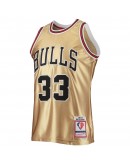 Scottie Pippen Chicago Bulls Mitchell & Ness 75th Anniversary 1997/98 Hardwood Classics Swingman Jersey - Gold