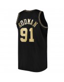 Dennis Rodman Chicago Bulls Mitchell & Ness Team Big & Tall Hardwood Classics 1997/98 Swingman Jersey - Black