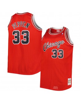 Scottie Pippen Chicago Bulls Mitchell & Ness Big & Tall Hardwood Classics 2003/04 Swingman Jersey - Red