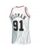 Dennis Rodman Chicago Bulls Mitchell & Ness 1997/98 Hardwood Classics 75th Anniversary Swingman Jersey - Platinum