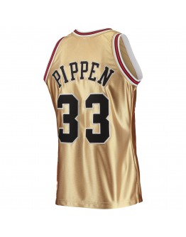 Scottie Pippen Chicago Bulls Mitchell & Ness 75th Anniversary 1997/98 Hardwood Classics Swingman Jersey - Gold