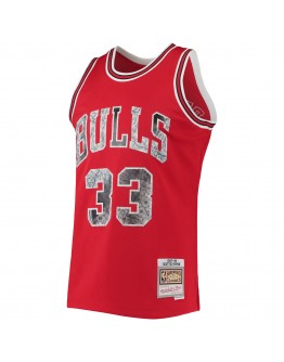 Scottie Pippen Chicago Bulls Mitchell & Ness 1996-97 Hardwood Classics NBA 75th Anniversary Diamond Swingman Jersey - Red