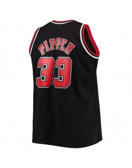 Scottie Pippen Chicago Bulls Mitchell & Ness Big & Tall Hardwood Classics Swingman Jersey - Black