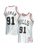 Dennis Rodman Chicago Bulls Mitchell & Ness 1997/98 Hardwood Classics 75th Anniversary Swingman Jersey - Platinum