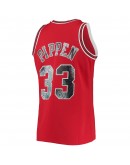 Scottie Pippen Chicago Bulls Mitchell & Ness 1996-97 Hardwood Classics NBA 75th Anniversary Diamond Swingman Jersey - Red