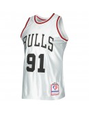 Dennis Rodman Chicago Bulls Mitchell & Ness 1997/98 Hardwood Classics 75th Anniversary Swingman Jersey - Platinum