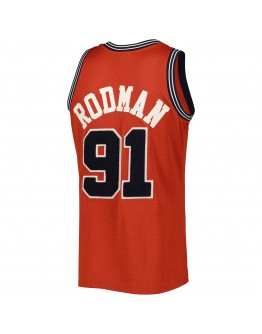 Dennis Rodman Chicago Bulls Mitchell & Ness Hardwood Classics Off-Court Swingman Jersey - Red