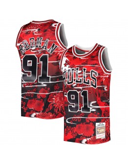 Dennis Rodman Chicago Bulls Mitchell & Ness Hardwood Classics Lunar New Year Swingman Jersey - Red