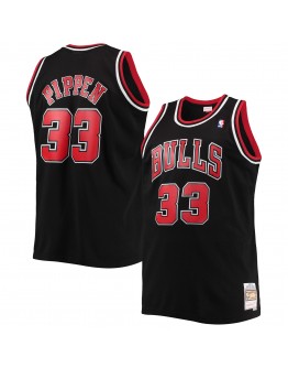 Scottie Pippen Chicago Bulls Mitchell & Ness Big & Tall Hardwood Classics Swingman Jersey - Black