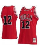 Michael Jordan Chicago Bulls Mitchell & Ness Hardwood Classics #12 Authentic Jersey - Red